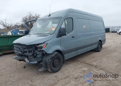 2024 Mercedes-Benz Sprinter 2500 High Roof 4-Cyl Diesel Ho z USA, uszkodzony, nr VIN W1W4NCHY0RT188520